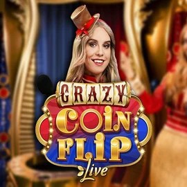 Live Casino logo of Crazy Coin Flip from Evolution at Roulettino Casino