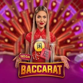 Mega Baccarat logo – Live Casino by Pragmatic Play at Roulettino Casino