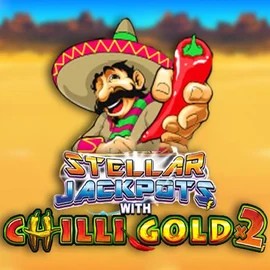 Stellar Jackpots with Chilli Gold x2 logo – Jackpots by Lightning Box Game at Roulettino Casino