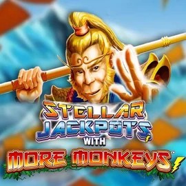 Stellar Jackpots with More Monkeys logo – Jackpots by Lightning Box Game at Roulettino Casino